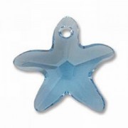 Swarovski Elements Anhänger Star Fish 20mm Aquamarine